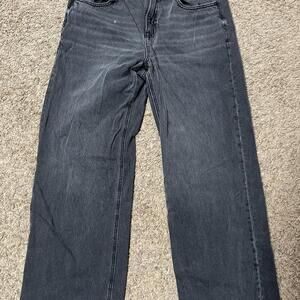 Blackgrey Wide Leg Jeans Streetwear